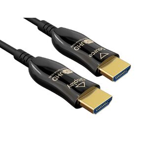 100ft 4K, 60Hz UHD CMP Fiber Optic HDMI Cable 2.0, Plenum Rated, Hybrid Active Optical Cable (AOC). Supports HDR, EDID, HDCP2.2, 3D, CEC, ARC.
