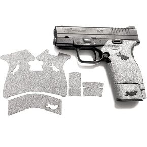Handleitgrips Gun Grip Tape Compatible with Springfield XDs 9mm/45ACP - Gray Textured Rubber Pistol Grip Tape, Easy Installation, Gun Parts & Accessories, Veteran Owned, Made in The USA