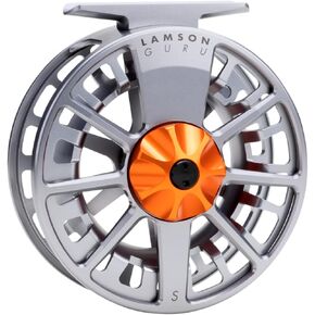 LAMSON | Guru S-Series -3+ Fly Fishing Reel | All-Water | Large Arbor, Fully CNC Machined/Anodized, Lightweight Durability