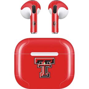 Skinit Decal Audio Skin Compatible with Apple AirPods (3rd Gen, 2021) - Officially Licensed Texas Tech Red Raiders Design