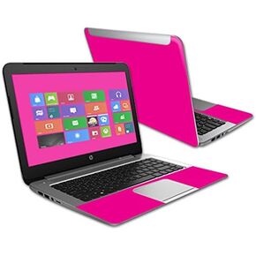 MightySkins Skin Compatible with HP Stream 14" (2015) Laptop Cover wrap Sticker Skins Solid Hot Pink