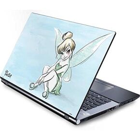 Skinit Decal Laptop Skin Compatible with Generic 17in Laptop (15.2in X 9.9in) - Officially Licensed Disney Tinker Bell Sketch Art Design