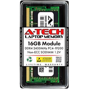 A-Tech 16GB RAM for ASUS FX503VD, Q504UAK, Q505UA, Q505UAR, X510UAR, X550VX | DDR4 2400MHz PC4-19200 SODIMM Non-ECC Memory Upgrade