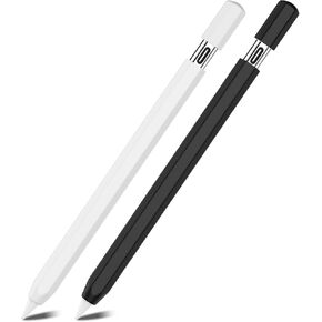 Silicone Case for Apple Pencil (USB-C) 2023, Skin Cover Compatible with Apple Pencil 3nd Generation, Multiple Colors Available (2 Pieces, Purple+Pink)