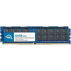 OWC 256GB (4x64GB) DDR5 5600 PC5-44800 CL46 2Rx4 288-pin 1.1V ECC Registered RDIMM Memory RAM Module Upgrade Kit Compatible with HP Workstation Z6 G5 A