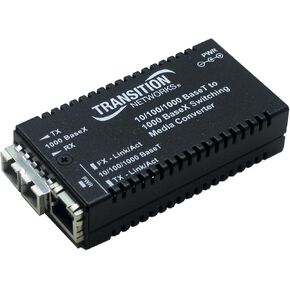 TRANSITION NETWORKS 10/100/1000BTX to 1000BSX Mm Sc Media Converter
