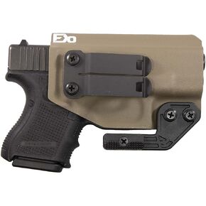 FDO Industries IWB Kydex Holster Compatible with Glock 26 -Discreet Carry Concepts 1.5" Metal Monoblock Gear Clip - The Paladin Series - Made in USA