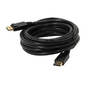 AYA 50Ft (50 Feet) DISPLAYPORT Male to DISPLAYPORT Male 20-Pin Cable with Latches 24AWG Black
