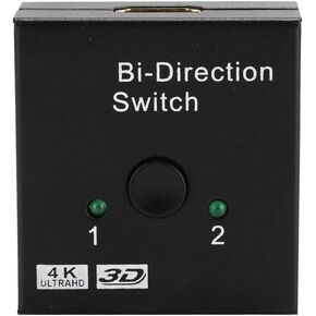 Pilipane HDMI Bidirectional Splitter,Bi-Directional HDMI Switcher,HDMI Bidirectional Distributor - Two-Way Switcher for High Definition Signals
