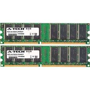 4GB KIT (4 x 1GB) for Dell Optiplex Series GX270 (Desktop and MiniTower). DIMM DDR Non-ECC PC3200 400MHz RAM Memory. Genuine A-Tech Brand.