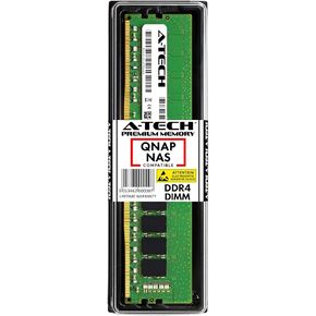 A-Tech 16GB Module for QNAP TVS-x82T TVS-x82 TES-1885U TES-3085U TS-1685 TVS-1282T3 NAS Servers - DDR4 2133MHz PC4-17000 Non-ECC DIMM 1.2V Memory RAM (Replacement for QNAP RAM-16GDR4-LD-2133)