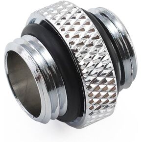 XSPC G1/4" 5mm Male to Male Fitting, Chrome