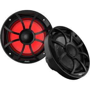 Wet Sounds Recon 6-BG RGB Recon Series 6.5" Speaker,Black XS Grille,RGB Tweeters (Renewed)