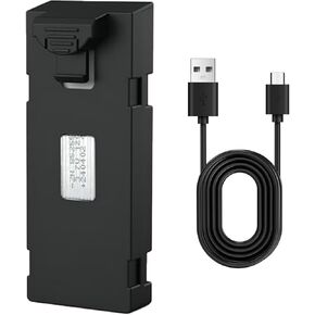 TD12Pro Drone Original Battery, Rechargeable Battery with USB Cable 3.7V 1600mAh