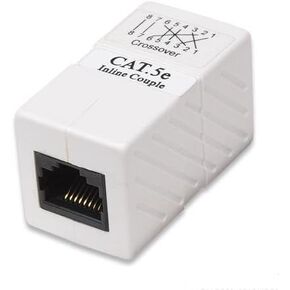 Intellinet ، Cat.5e أنثى إلى مقرنة من الإناث ، أبيض