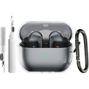 Vanjua Clear Cover for Samsung Galaxy Buds 3/3 Pro Case, Soft TPU Shock Resistant, Full Protective Case Cover Compatible with Galaxy Buds 3/3 Pro