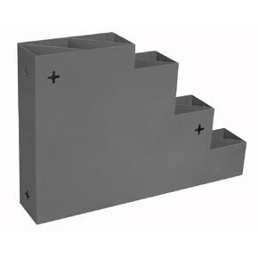 Durham 298-95 Wall Mountable Cable Tie Rack, 3" Height, 12.25" width, 18.1562" Length