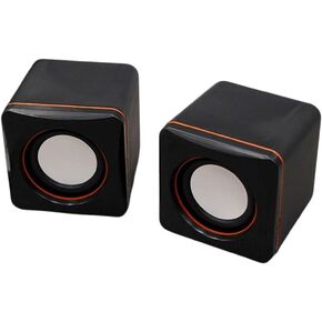 Black Small Speaker Computer Notebook Desktop Sound Box Mini Usab Wired Subwoofer Home Office Speaker
