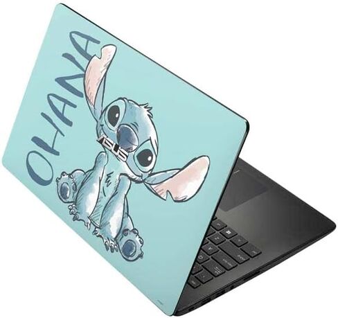 Skinit Skinit Lastop Captop Skin متوافق مع ASUS X502CA 15.6 - ديزني ليلو مرخص رسميًا وغرزة تصميم غريب in Kuwait