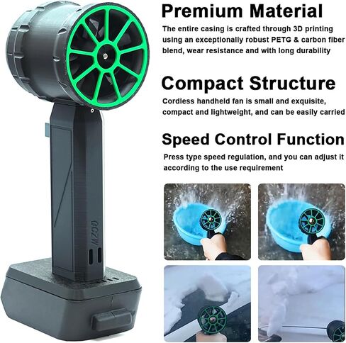 مروحة نفاثة مصنوعة من طراز مجاري تم تصميمها لاستمرار منفاخ Petg Carbon Fiber وقوي للوحة المفاتيح المتوافقة مع (متوافق مع بطارية 18V 21V) in Saudi Arabia