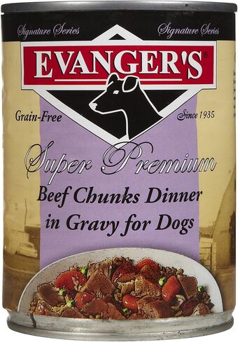 Evangers Evanger's Hunk of Beef Dog Food - 12, 12 oz Cans in Kuwait