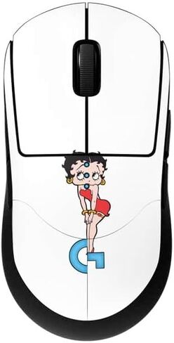 Skinit Decal Other Skin Compatible with G Pro Wireless Gaming Mouse - Officially Licensed Betty Boop Comic Strip Design in Kuwait
