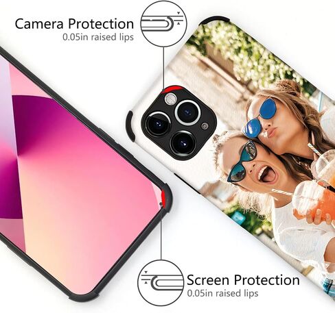 علبة هاتف مخصصة لـ iPhone 16 15 14 13 12 11 Pro Max Mini XR XS X 6 7 8 Plus ، TPU+Leather Soft Phone ، هدية مخصصة مخصصة لعيد الميلاد ، يوم الأم (صورة واحدة) in Kuwait