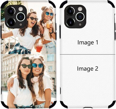 علبة هاتف مخصصة لـ iPhone 16 15 14 13 12 11 Pro Max Mini XR XS X 6 7 8 Plus ، TPU+Leather Soft Phone ، هدية مخصصة مخصصة لعيد الميلاد ، يوم الأم (صورة واحدة) in Kuwait