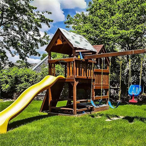 استبدال مظلة Playset مقاس 52 بوصة × 90 بوصة، استبدال قماش القنب، مجموعة أرجوحة من قماش أكسفورد 600D مقاومة للماء، ملحقات ساحة اللعب للأطفال في الهواء الطلق، ملعب الفناء الخلفي (أخضر) in Kuwait