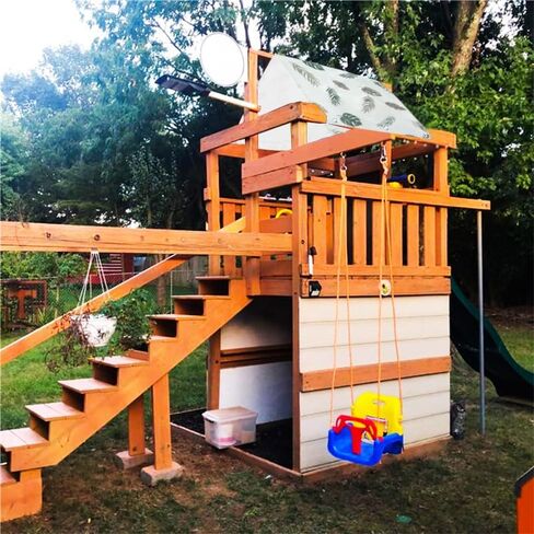 استبدال مظلة Playset مقاس 52 بوصة × 90 بوصة، استبدال قماش القنب، مجموعة أرجوحة من قماش أكسفورد 600D مقاومة للماء، ملحقات ساحة اللعب للأطفال في الهواء الطلق، ملعب الفناء الخلفي (أخضر) in Kuwait