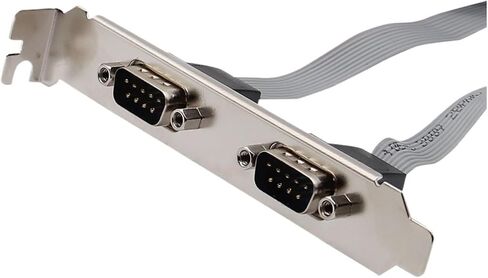 PC هيكل Motherboard 2-Port Serial Female RS232 DB9 MALE COM PORT إلى IDC 10PIN CABLE BRACKET EXTENDER CABLE CALL HOST (1Port Serial) in Saudi Arabia