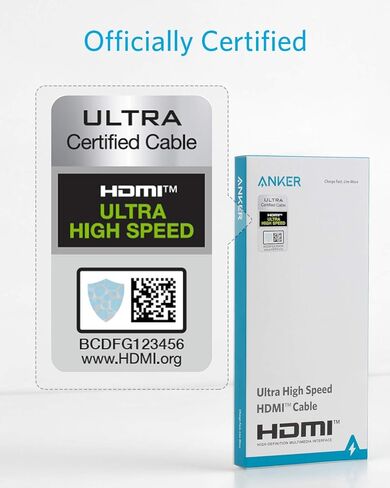 Anker 8K@60Hz HDMI Cable, Ultra High Speed 4K@120Hz 48Gbps 6.6 ft Ultra HD HDMI to HDMI Cord & Anker USB C Hub, 341 USB-C Hub (7-in-1) with 4K HDMI, 100W Power Delivery in Saudi Arabia