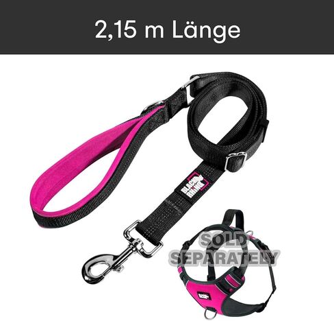 Black Rhino – Dog Leash Adjustable Length (3-5 Feet) with Soft Neoprene Padded Handle | Heavy Duty Lead for Easy Control | Small Medium Large Breeds | Reflective Stitching (Aqua/Grey) in Kuwait