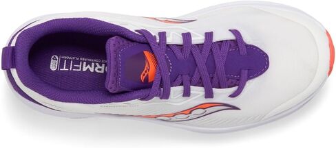 Saucony Endorphin KDZ Sneaker, White/Purple, 2.5 US Unisex Big Kid in Kuwait