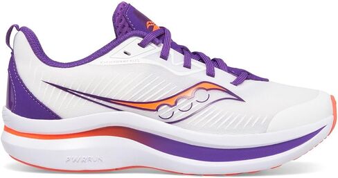Saucony Endorphin KDZ Sneaker, White/Purple, 2.5 US Unisex Big Kid in Kuwait