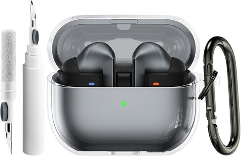 تغطية Clear Clear Vanjua لـ Samsung Galaxy Buds 3/3 Pro ، و Soft TPU مقاومة للصدمة ، وغطاء حالة وقائي كامل متوافق مع Galaxy Buds 3/3 Pro in Kuwait