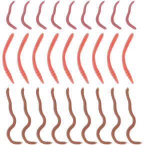 90 بكسل واقعية الديدان إسقاط تسديدة طلقة دودة ناعمة إغراء الصيد الناعمة 30pcs 4 سم السحر الأحمر 30pcs 6 سم السحر الأحمر 30 بكسل 8 سم