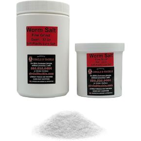 Worm Salt for Fishing Lures, Soft Plastic Lure Salt 16 oz or 32 oz