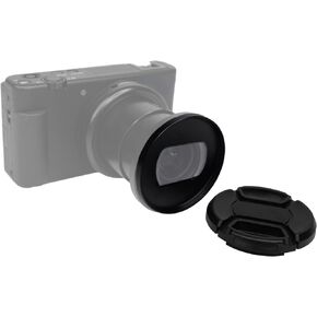FOTO & Tech Black Metal Lens Filter Adapter متوافق مع Sony ZV-1 II RX100 VII VI RX100M7 RX100M6 Accessories لـ Canon G5X Mark II مع غطاء عدسة SNAP 52 مم