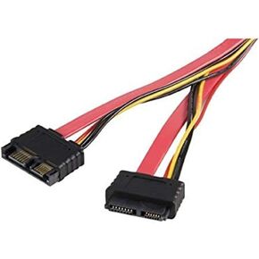 StarTech.com Slimline SATA Extension Cable - SATA extension cable - Serial ATA 150/300 - Slimline SATA (M) to Slimline SATA (F) - 1.7 ft - red - SLSATA20EXT