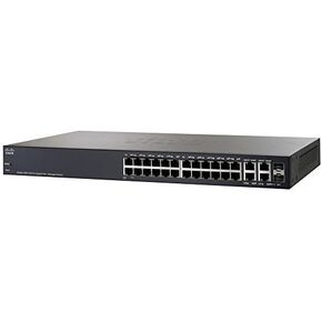 Cisco SG300-28pp-K9 28-Port Gigabit Poe+ Switch Managed (متجدد)