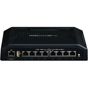Ubiquiti TOUGHSwitch PoE Pro - Switch - 8 Ports - Managed - Desktop (TS-8-PRO) (Renewed)