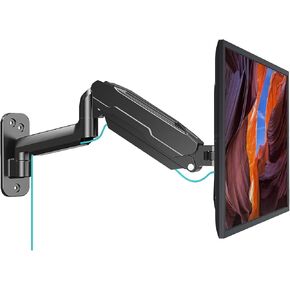 MOUNT PRO Single Monitor Wall Mount for 13 to 32 Inch Computer Screens, Gas Spring Arm Holds Up to 17.6lbs, Full Motion Adjustable,VESA Mount 75x75, 100x100,Black, (Pack of 10)