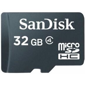 SanDisk 32GB microSDHC Card (SDSDQ-032, Bulk Package)