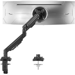 MOUNTUP Ultrawide Monitor Arm for 17-43 inch Curved Screen, Holds up to 33 lbs, Heavy Duty Monitor Desk Mount, Adjustable Gas Spring Arm, Computer Monitors Stand for Desk, VESA Mount