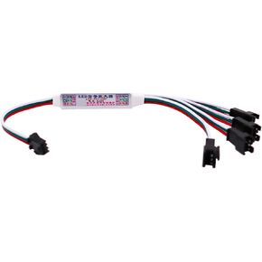 مكرر مكبر لمكبر مضخم LED إشارة LED لـ WS2812B WS2811 SK6812 3-PIN القابل للعنوان MODULE 1 إلى 4/8 DC5-24V (1 ​​إلى 4)