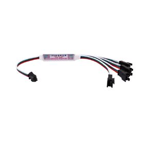 MINI TTL Signal LED Amblefier مكرر لـ WS2811 WS2812B SK6812 3 PIN Adquaded MODULE 1 إلى 4/8 DC5-24V (1 ​​إلى 8)