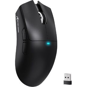 Attack Shark X11SE Lightweight Wireless Gaming Mouse, Tri-Mode 2.4G/USB-C Wired/BT, 22K DPI, PAW3311 Optical Sensor, 59g, 5 Programmable Buttons, 300mAh Battery for PC/Mac(Red-Griptape)