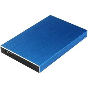 HDD 2.5 Hard Disk 500GB 1TB 2TB Portable External Hard Drive Disk Externo Hard Drive for Laptop Computers (Color : D) (Blue)