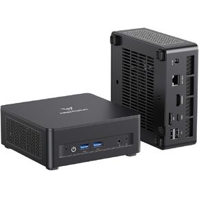 MINISFORUM UM690L Slim Mini PC, AMD Ryzen 9 6900HX(8C/16T, up to 4.9 GHz) Mini Computer, 32 GB LPDDR5 and 1TB PCIe 4.0 SSD, DP/HDMI 2.1/USB 4, 4 x USB Type-A, WiFi 6E/BT 5.3